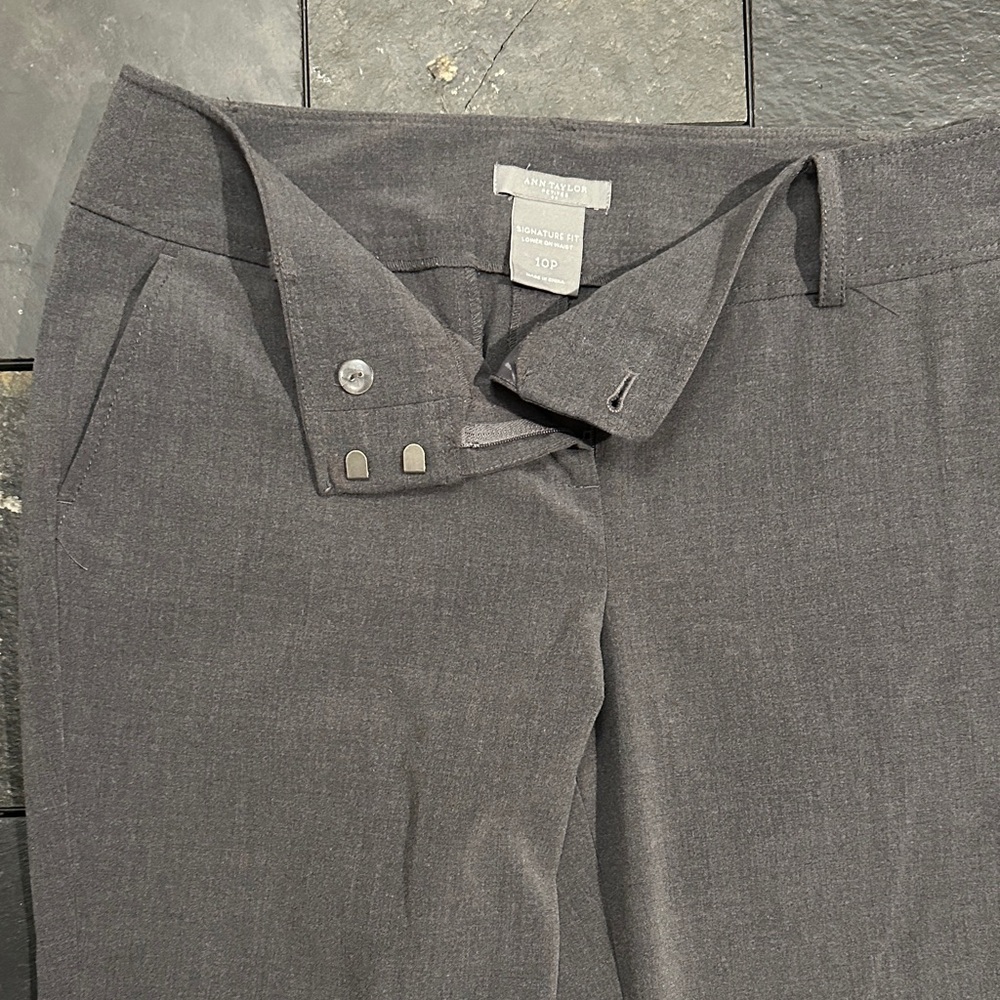Ann Taylor Charcoal Dress Pants